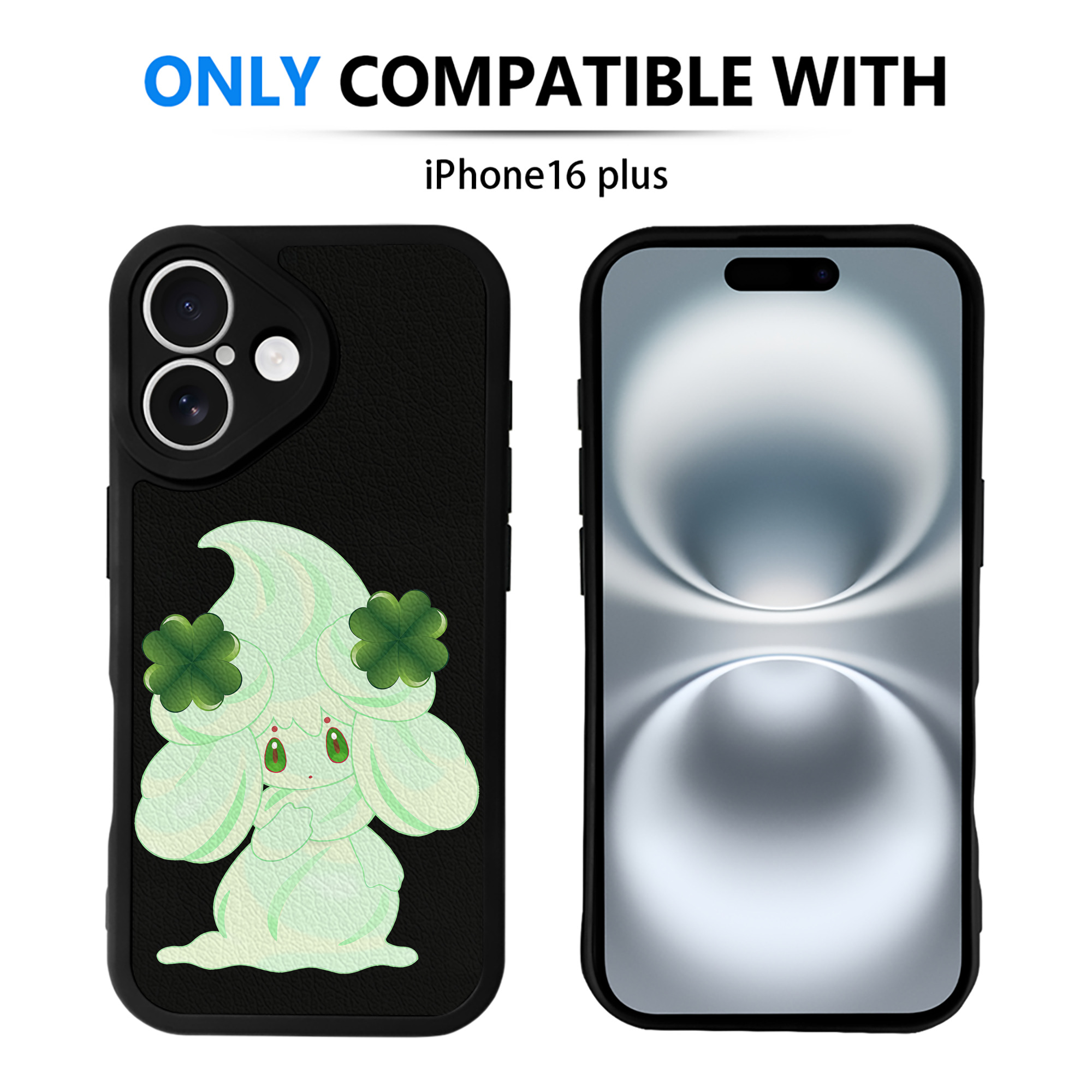（画像用） ポケットモンスター Pokémon 【iPhone 16シリーズ対応】シリコンスマホケース（レザー調） 材質：シリコン